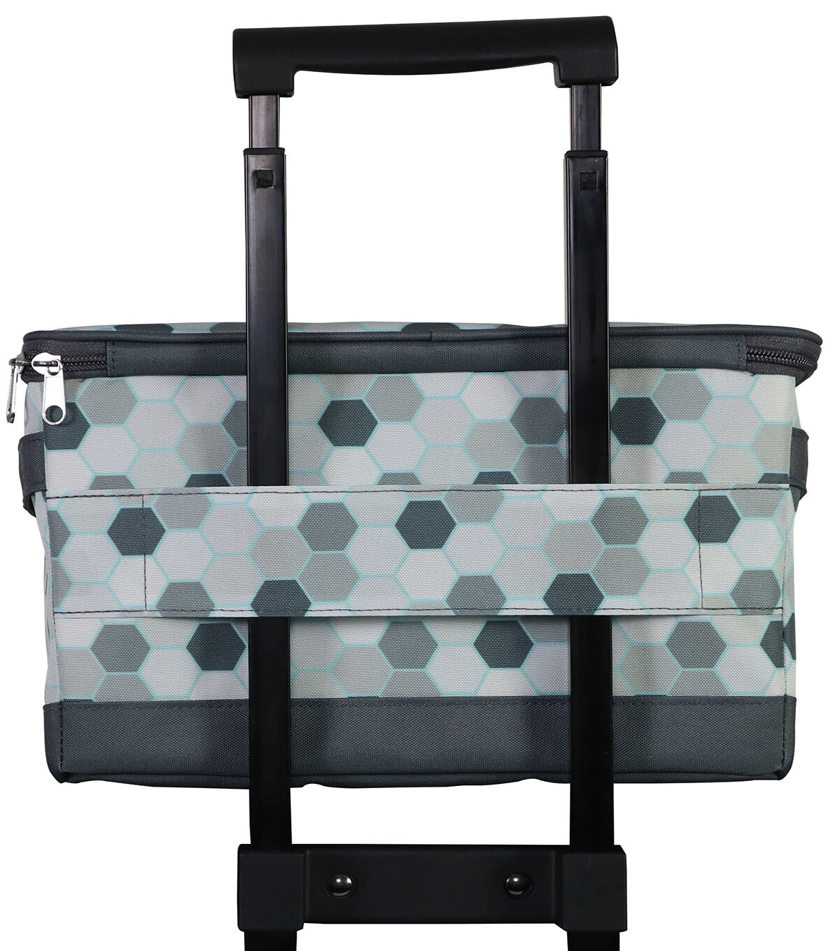 Everything Mary 8.5 x 8 Gray Honeycomb Craft Organizer With Lid