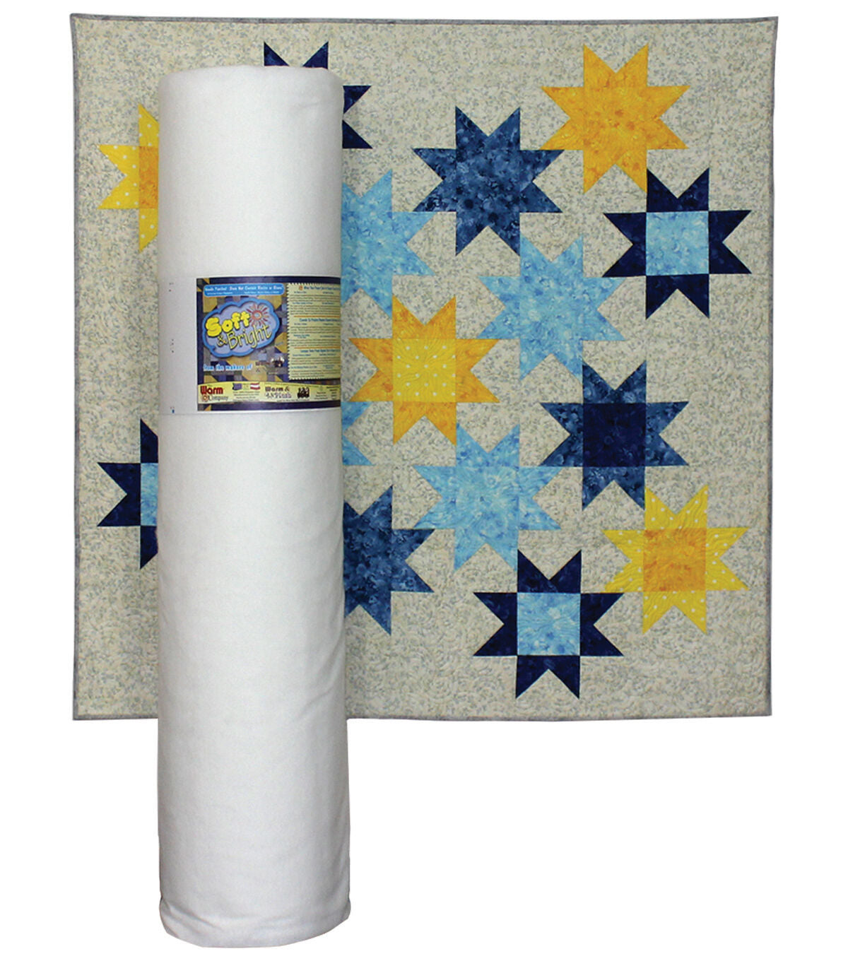 The Warm Company Soft & Bright Polyester Batting 124 X 20 Yd Bolt
