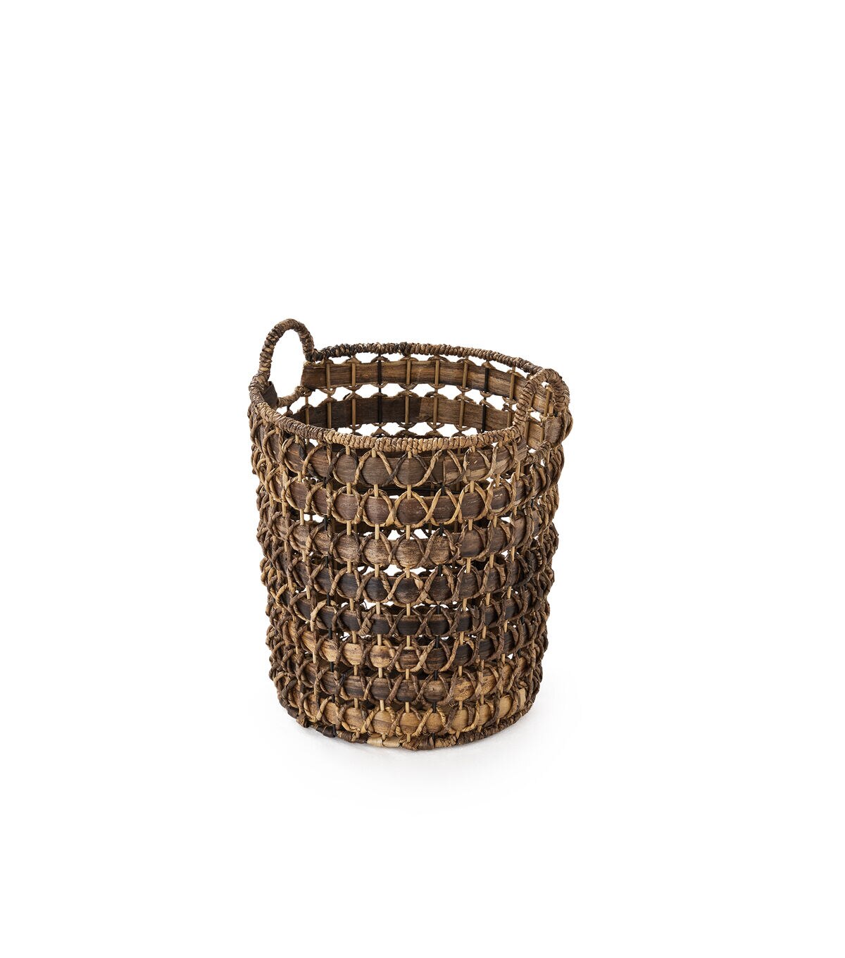 14 Brown Babac Woven Basket by Place & Time
