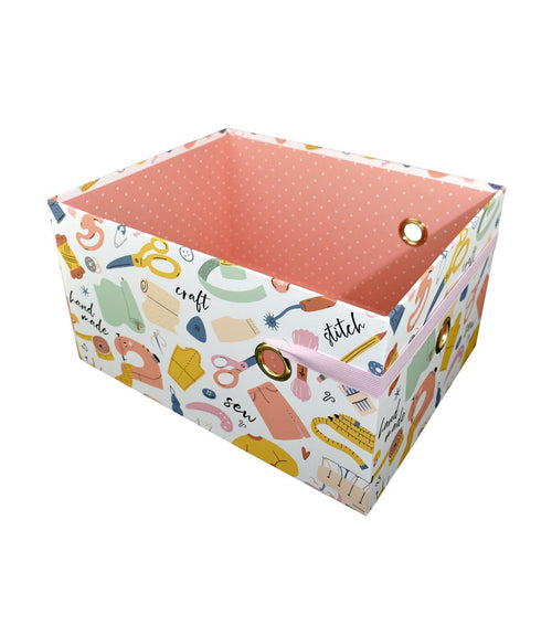 14 Sew & Craft Rectangle Box With Elastic Strap by Hudson 43