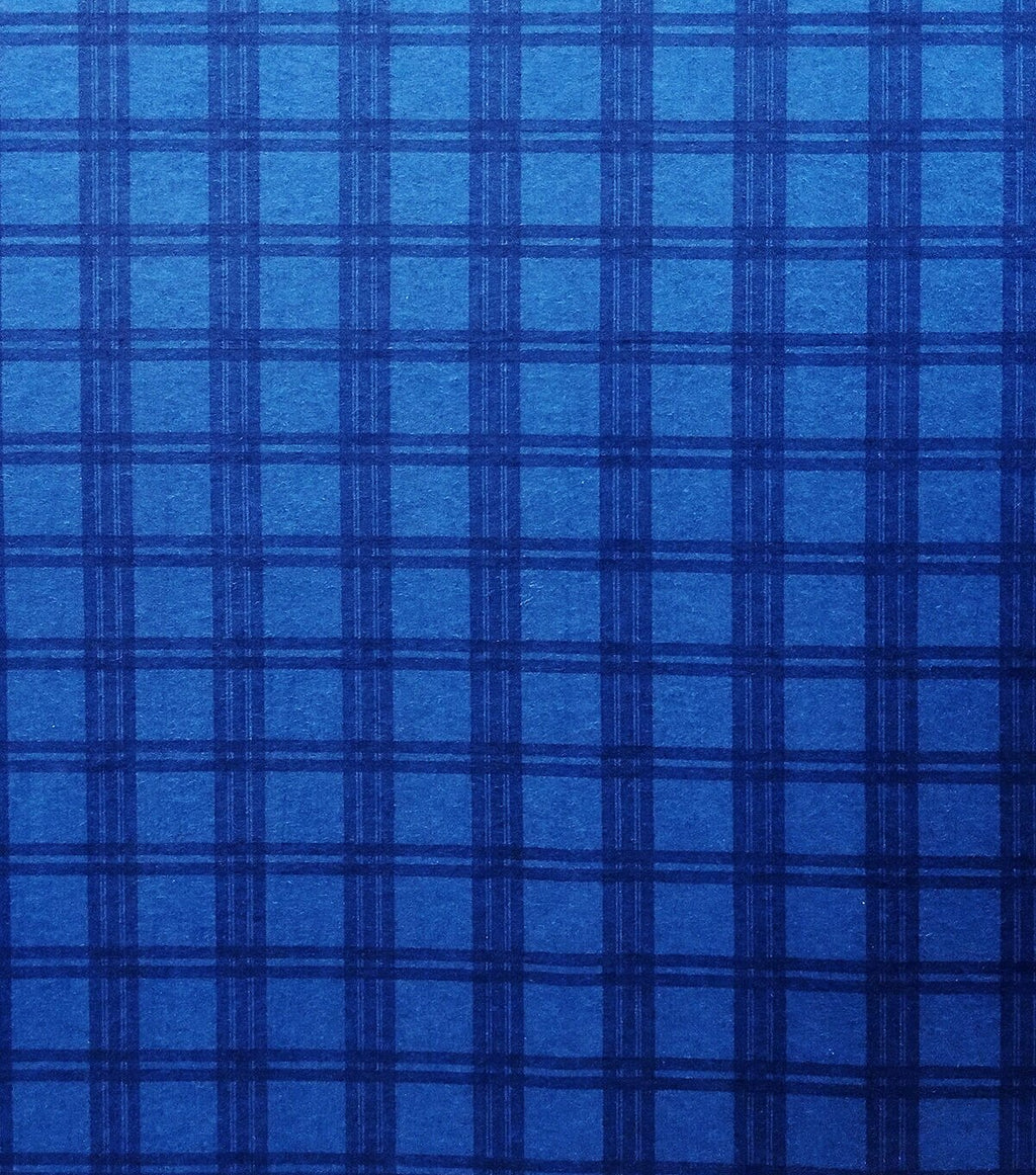 Plaid Blue Super Snuggle Flannel Fabric
