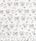 Dogs Super Snuggle Flannel Fabric