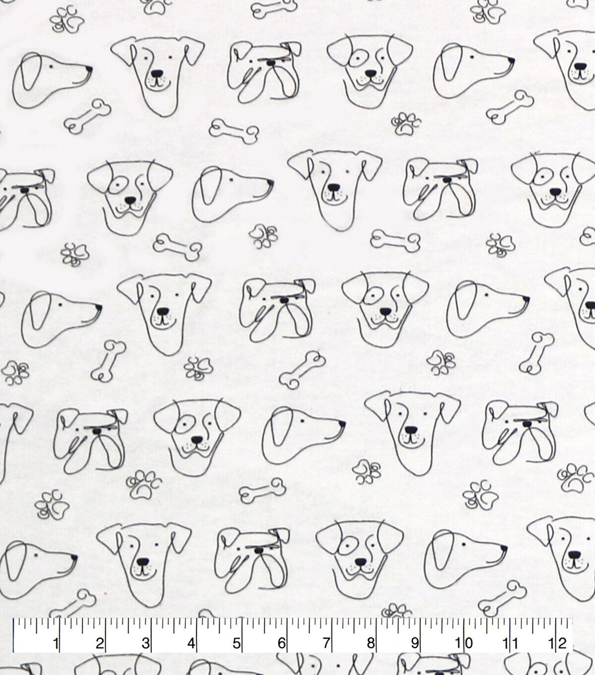 Dogs Super Snuggle Flannel Fabric