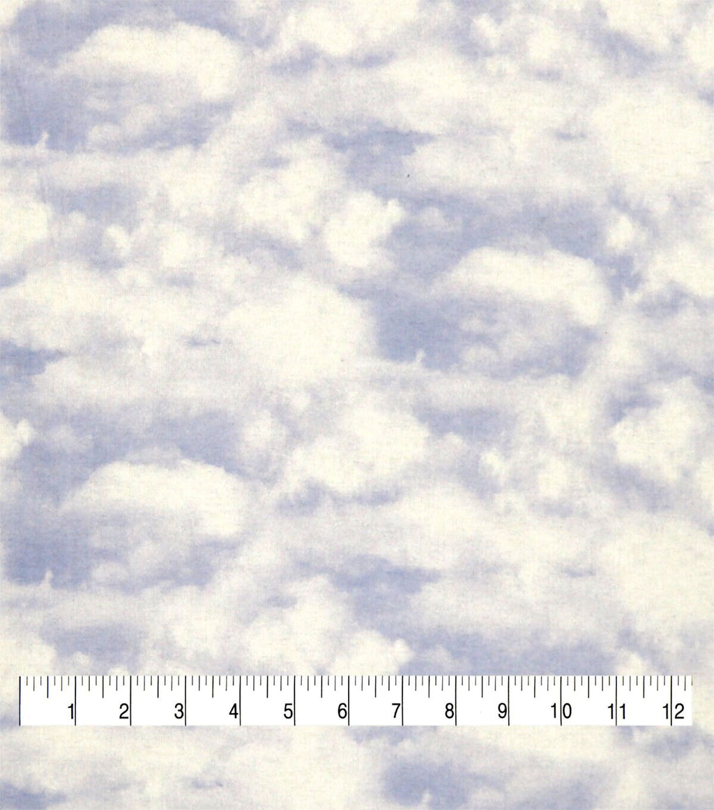 Clouds Super Snuggle Flannel Fabric