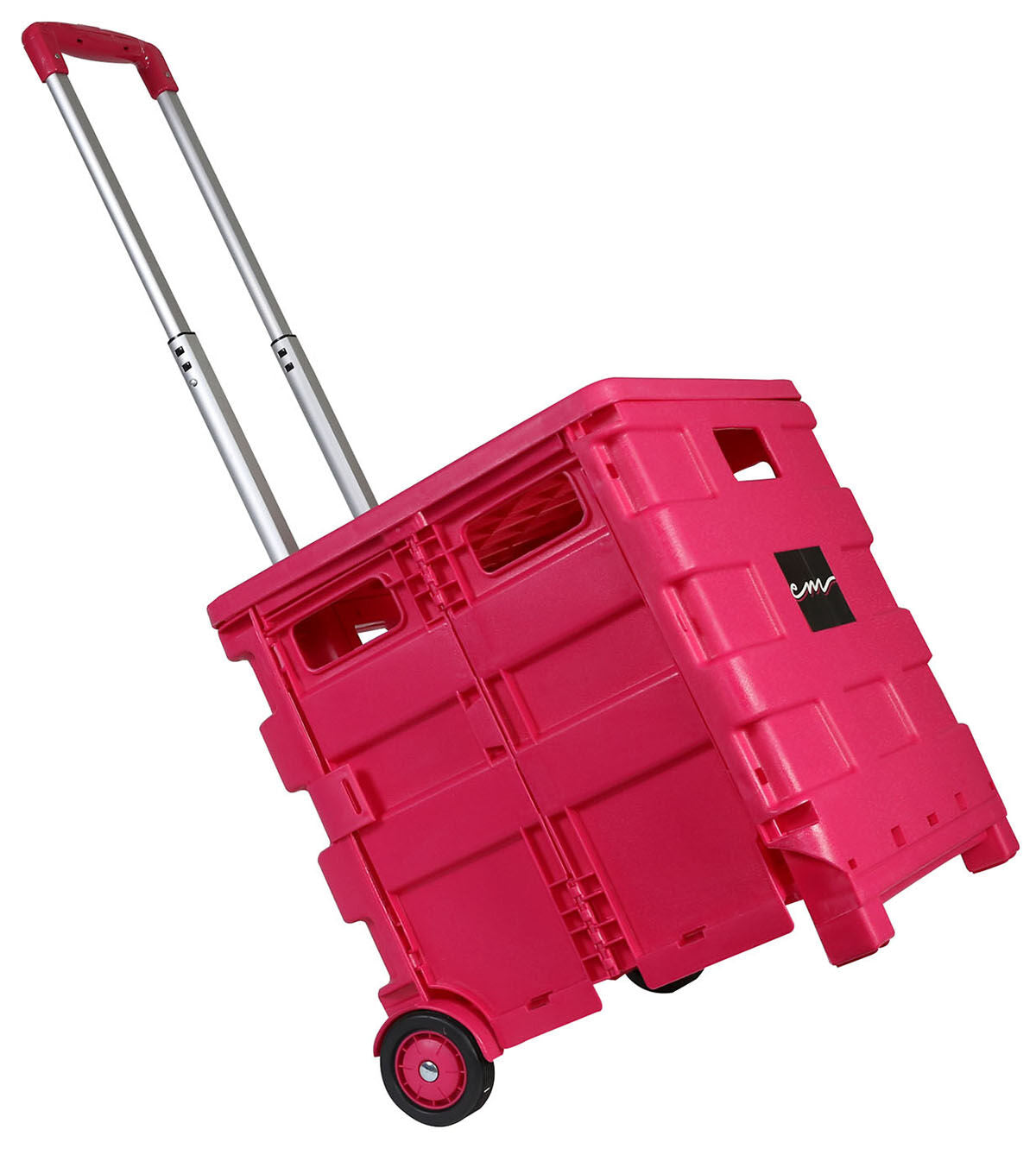 Everything Mary 16 Pink Plastic Collapsible Cart Organizer