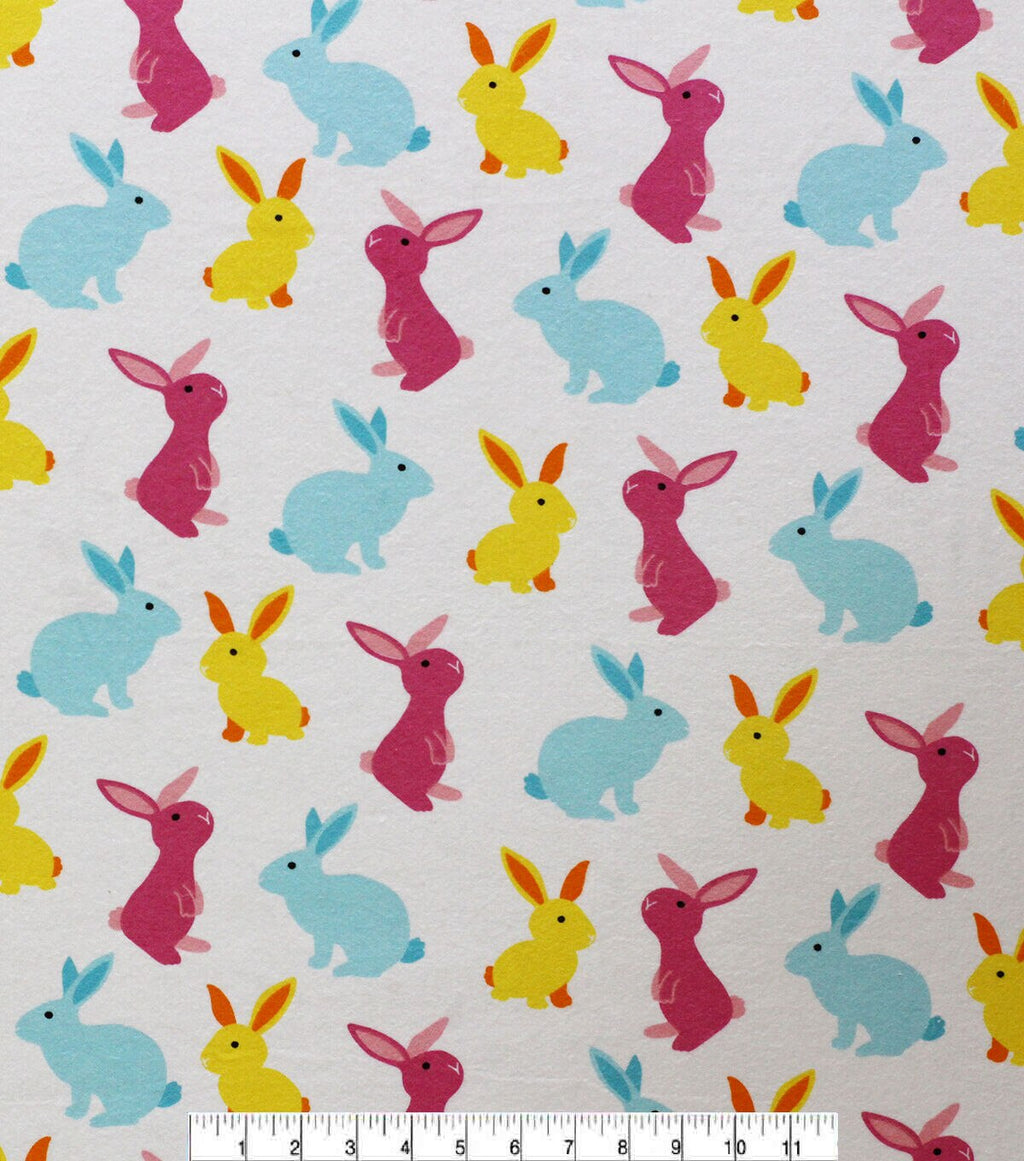 Bunnies Super Snuggle Flannel Fabric