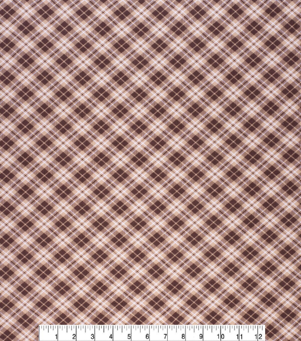Diamond Plaid Super Snuggle Flannel Fabric