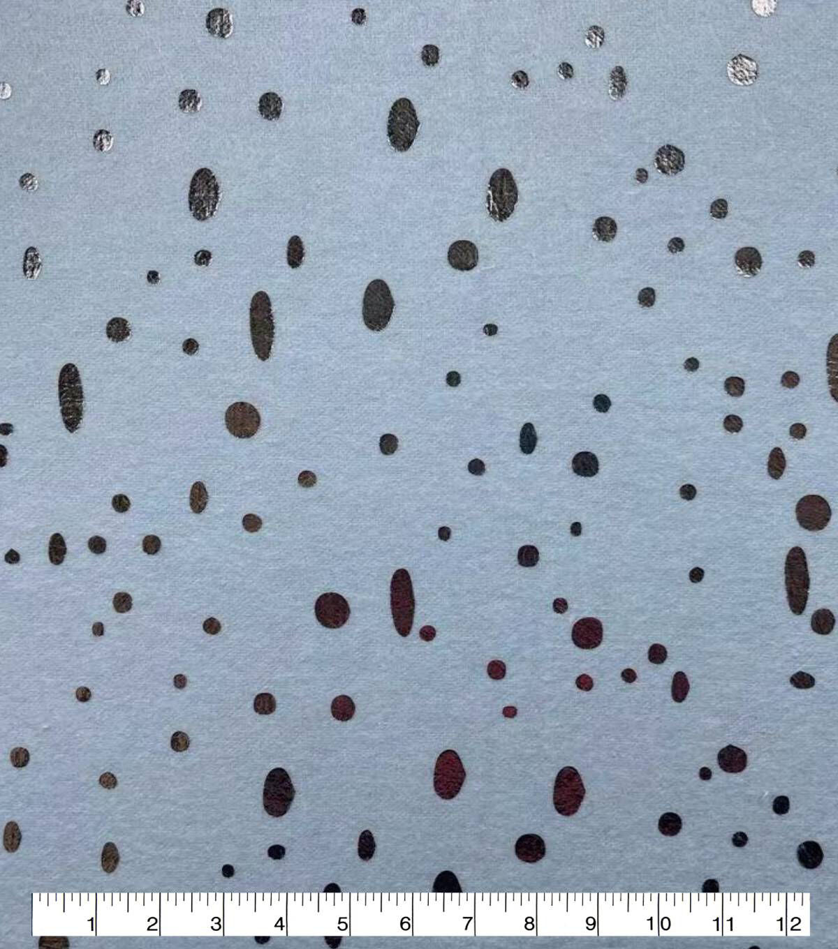 Speckle Blue Foil Flannel Fabric