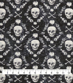 Skulls Halloween Super Snuggle Flannel Fabric