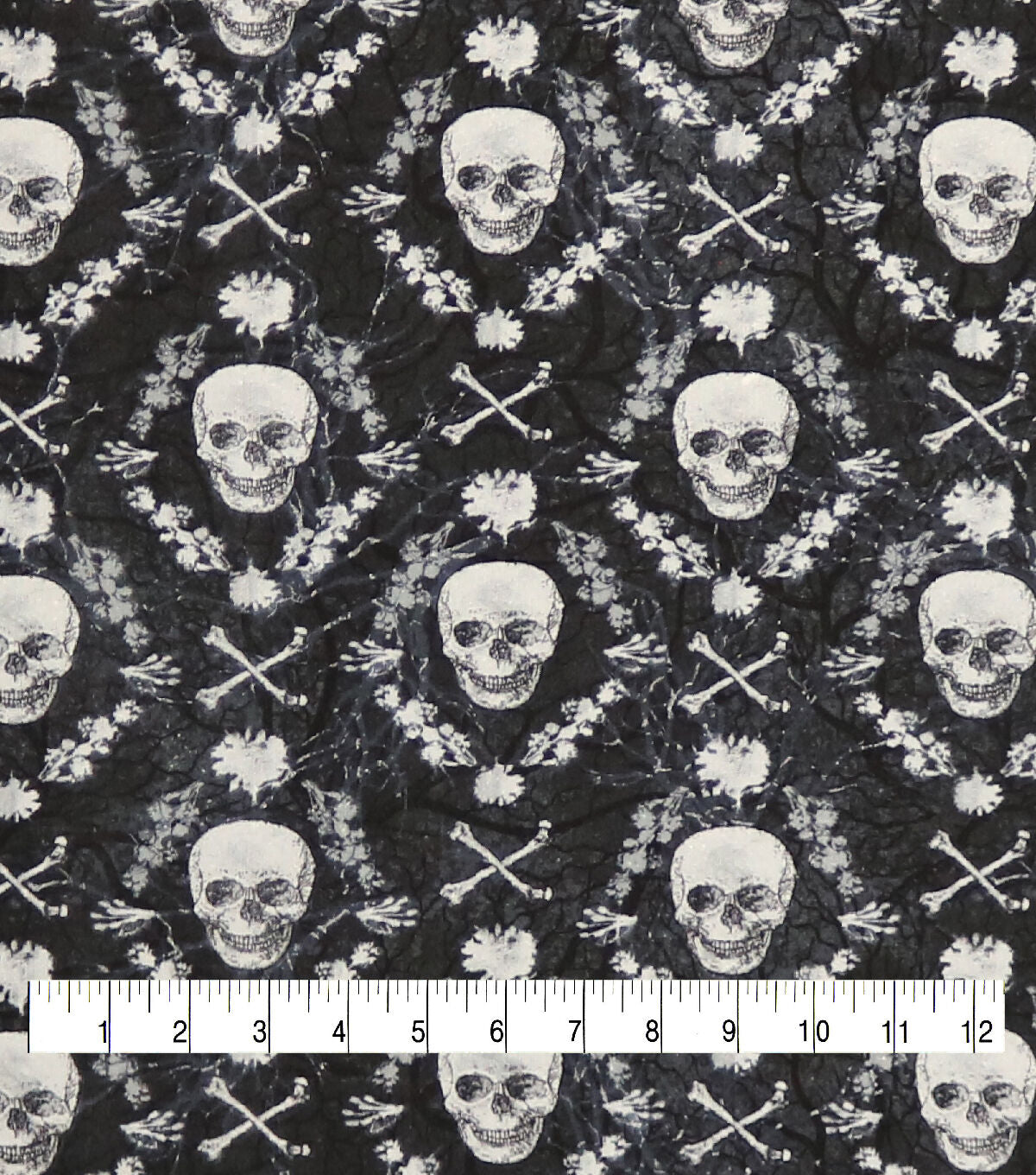 Skulls Halloween Super Snuggle Flannel Fabric