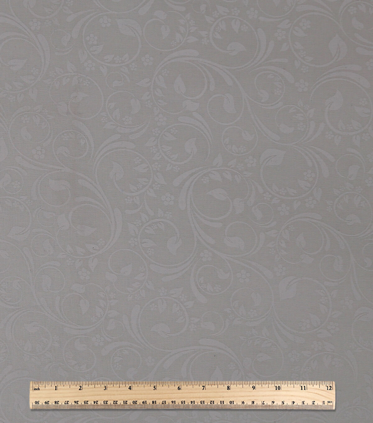 Scroll Vines White Cotton Fabric by Keepsake Calico