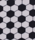 Soccer Ball Allover Blizzard Fleece Fabric