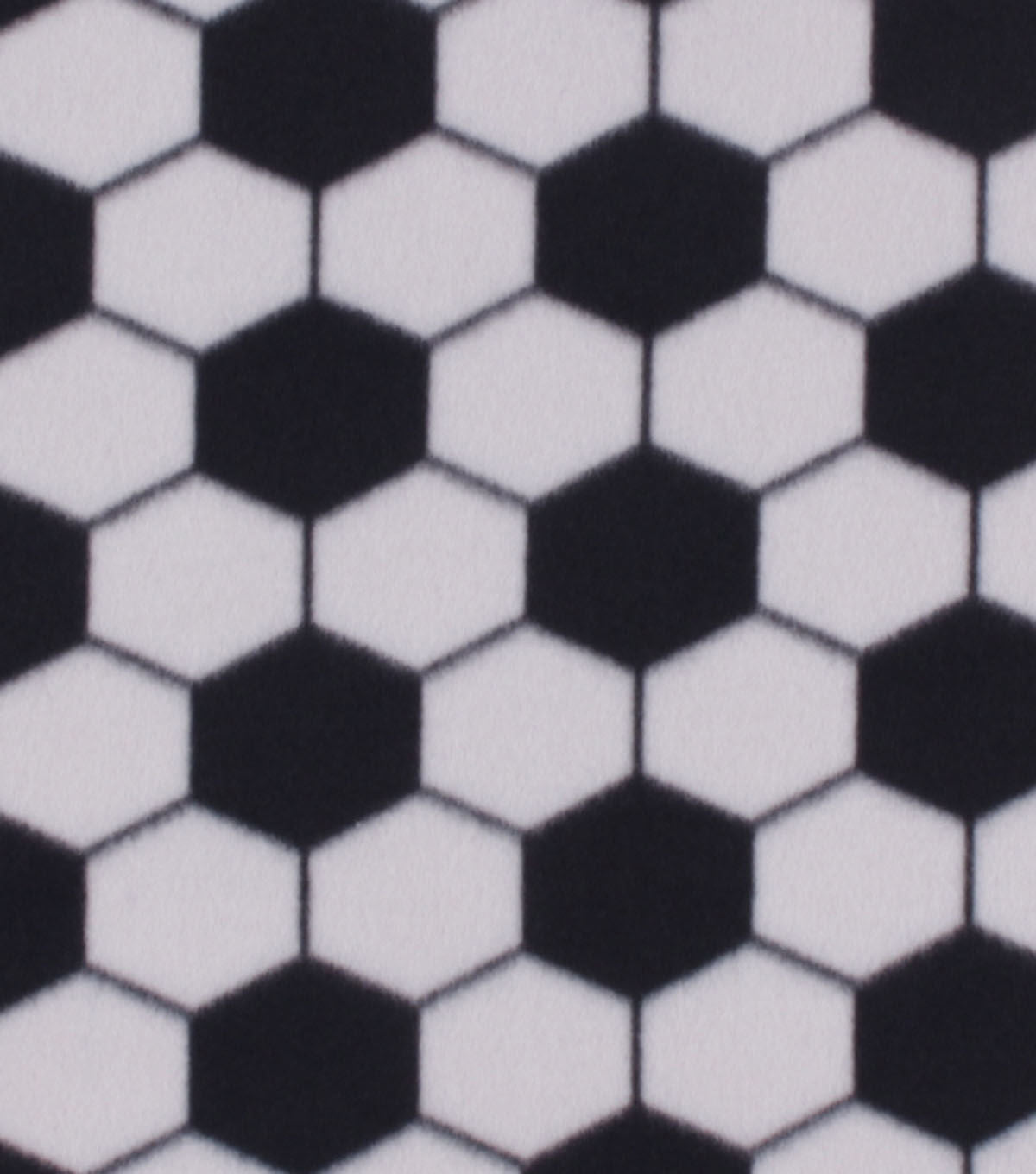 Soccer Ball Allover Blizzard Fleece Fabric