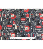 Mechanics Tools Novelty Cotton Fabric