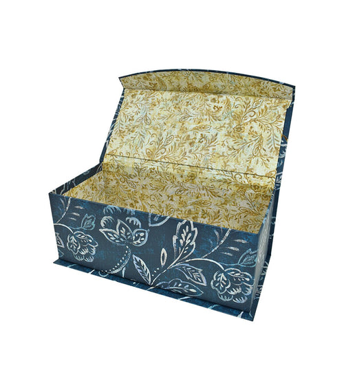 11.5 Navy Exotic Elegance Fliptop Box by Hudson 43