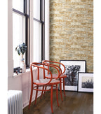 RoomMates Wallpaper Stuccoed Brown Brick
