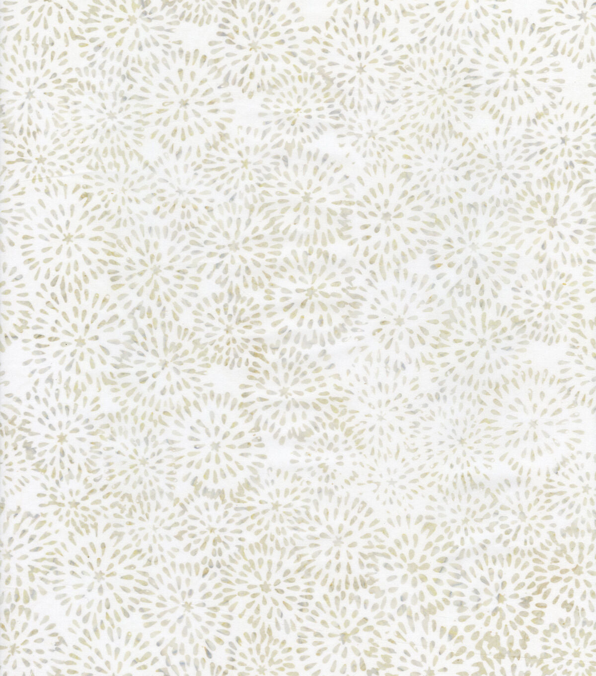 Hi Fashion White Bursts Batik Cotton Fabric