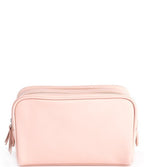 Leather Double Zip Toiletry Bag