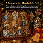 10PCS Christmas Pearl Diamond Painting Hanging Ornament Art Kit for Adults