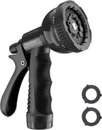 Besiter Garden Hose Nozzle Sprayer: 2 Pack 10 Watering Patterns Spray Nozzles Heavy Duty Hose Head Hose Attachment