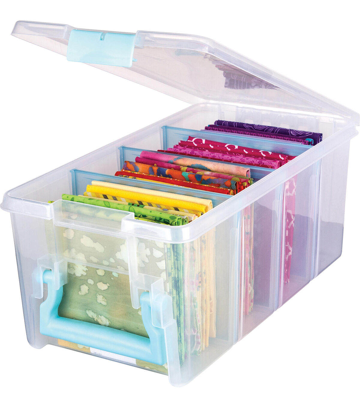 ArtBin Super Semi Satchel Aqua Handle Latch & Dividers