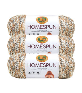 Lion Brand Homespun 185yds Bulky Acrylic Yarn 3 Bundle