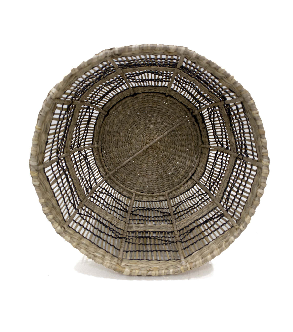 12 Seagrass Basket With Metal Frame by Place & Time