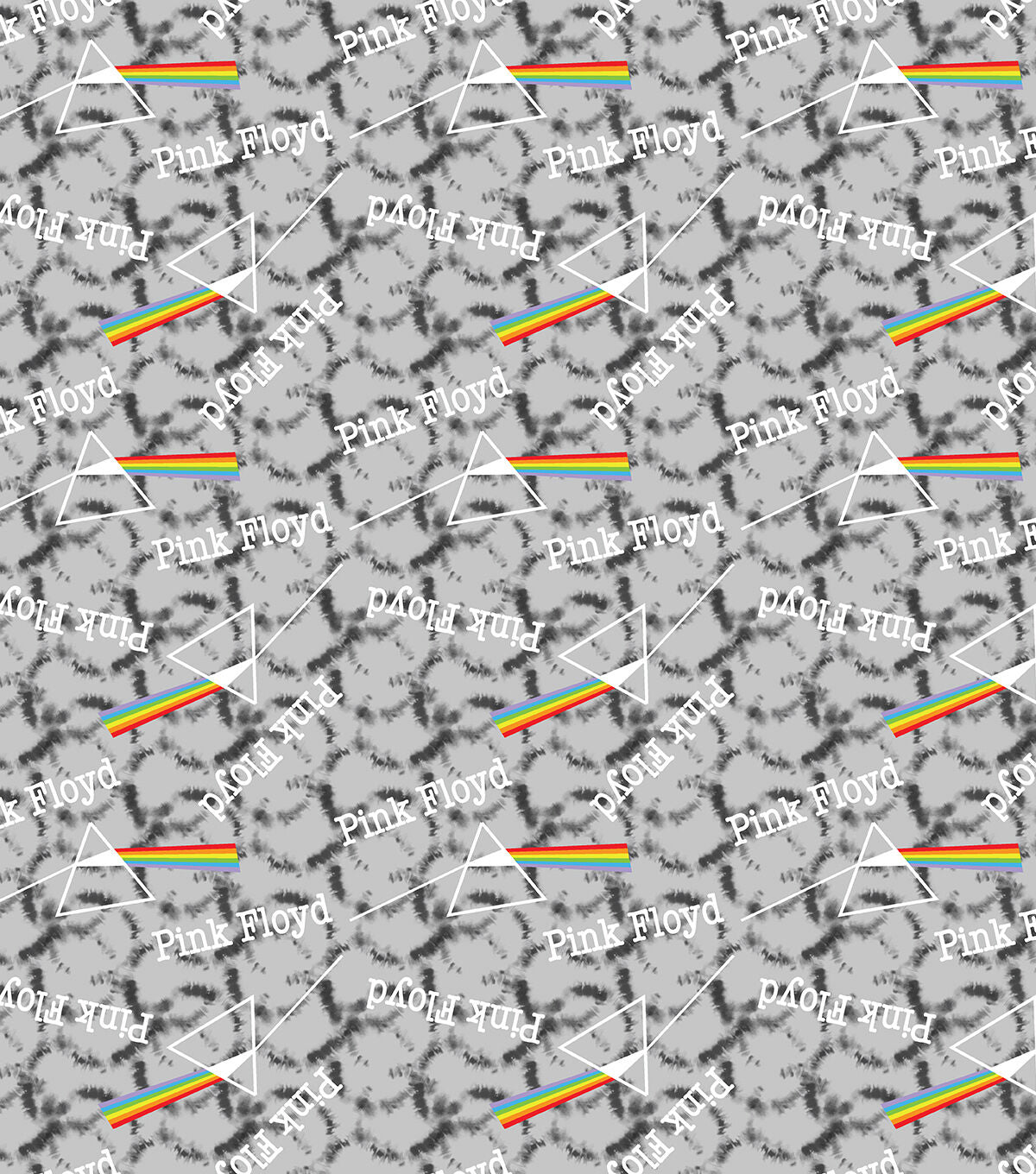 Pink Floyd Tye Dye Dark Side Cotton Fabric
