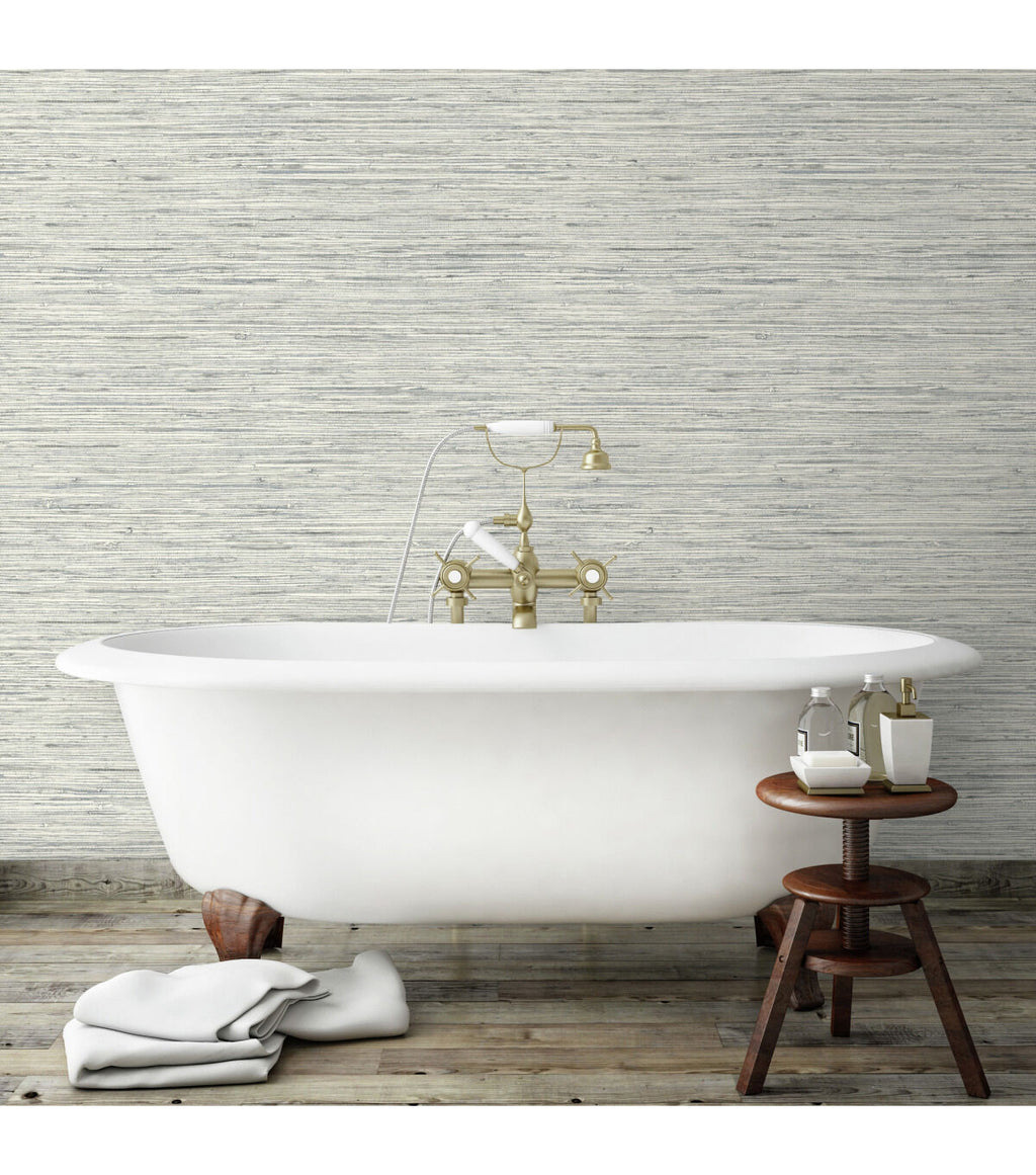 York Wallcoverings Wallpaper Grey Grasscloth