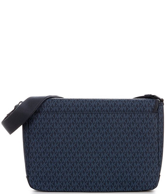 Malone Signature Logo Print Messenger Bag