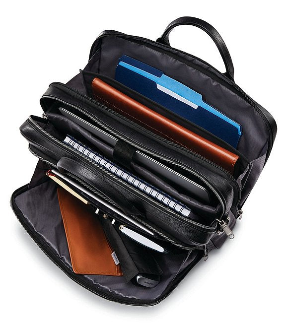 Classic Leather Toploader Brief Case