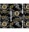 Boston Bruins Fleece Fabric Digital Camo
