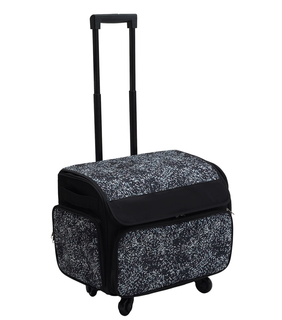 13 x 18 Black Dots Rolling Sewing Machine Storage Tote by Top Notch