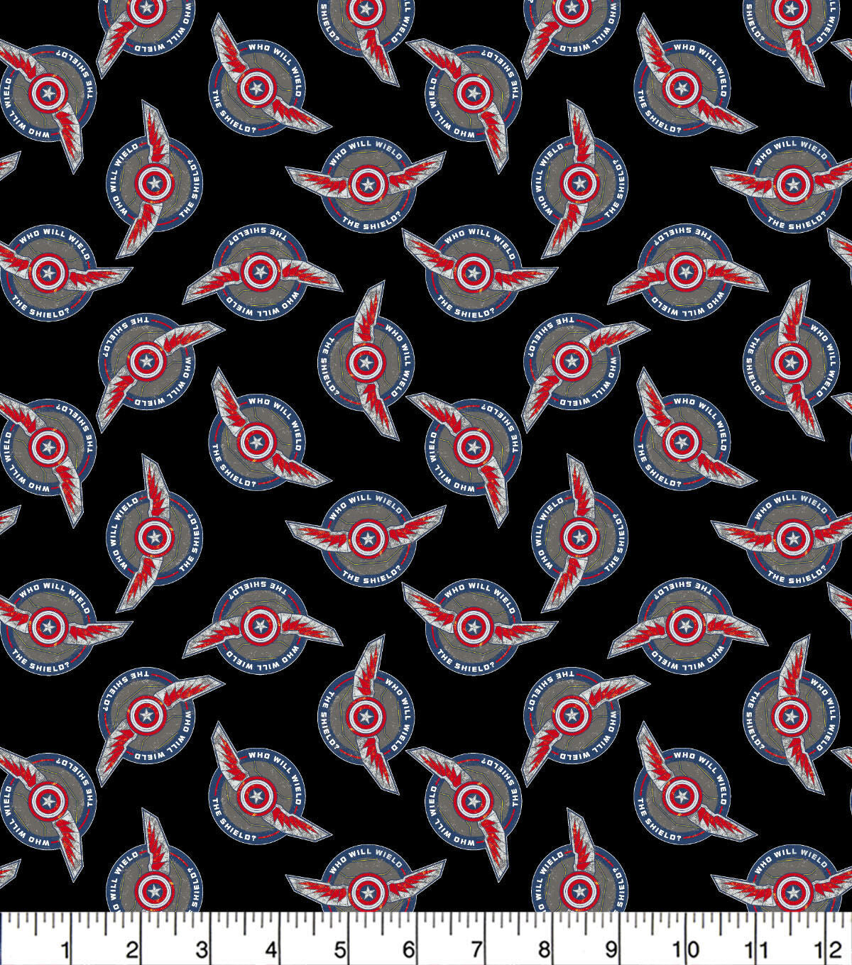 Falcoln and the Winter Soldier Wield The Shield Cotton Fabric