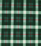Green Plaid Anti Pill Fleece Fabric
