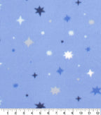Snow Geo Blizzard Prints Fleece Fabric