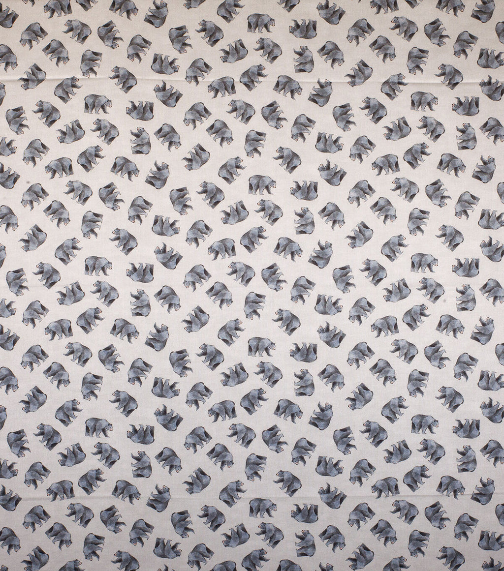 West Virginia Cotton Fabric Tossed Icons