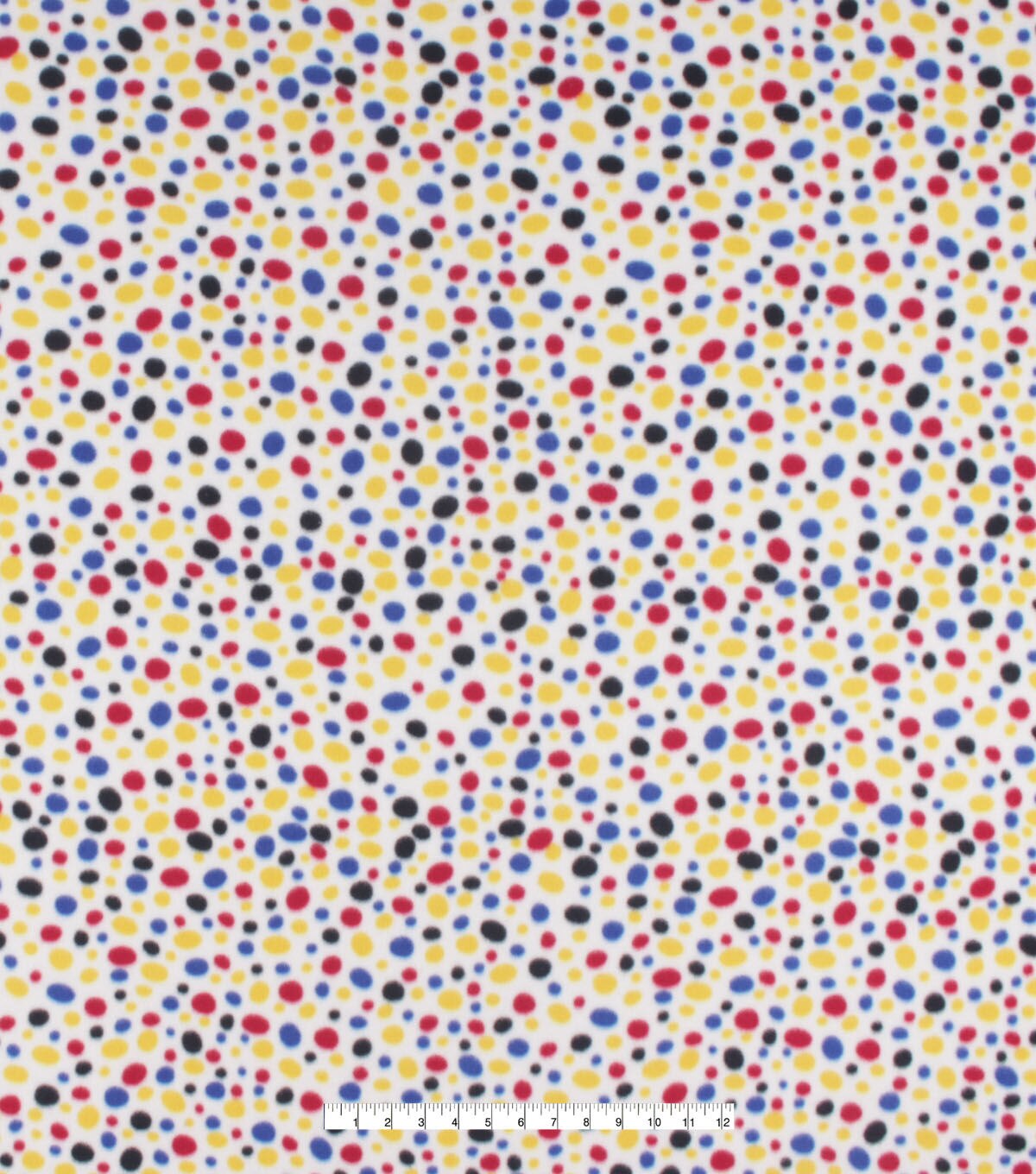 Multi Dots Blizzard Fleece Fabric