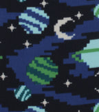 Pixal Space blizzard Prints Fleece Fabric