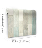 RoomMates Wallpaper Coastal Weathered Plank