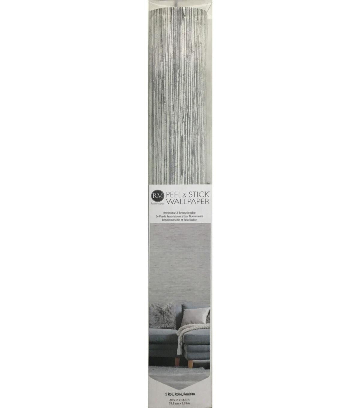 York Wallcoverings Wallpaper Grey Grasscloth