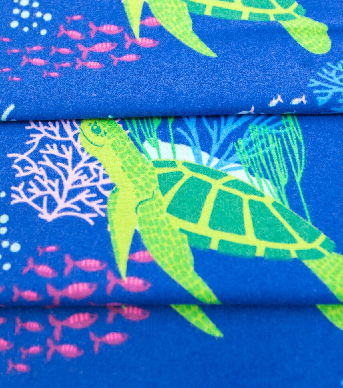 Watercolor Turtles Super Snuggle Flannel Fabric