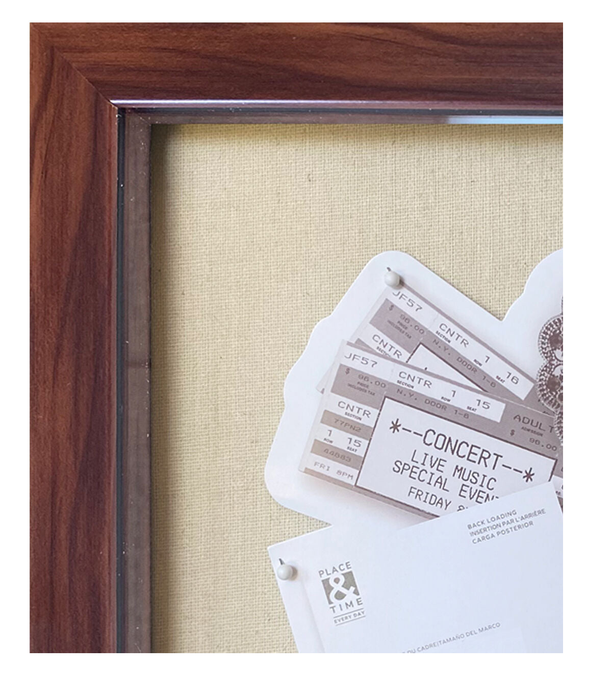 12 x 12 Cherry Front Loading Shadow Box by Place & Time