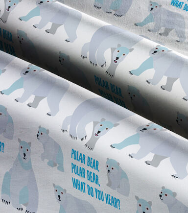 Eric Carle Polar Bear Classic Cotton Fabric