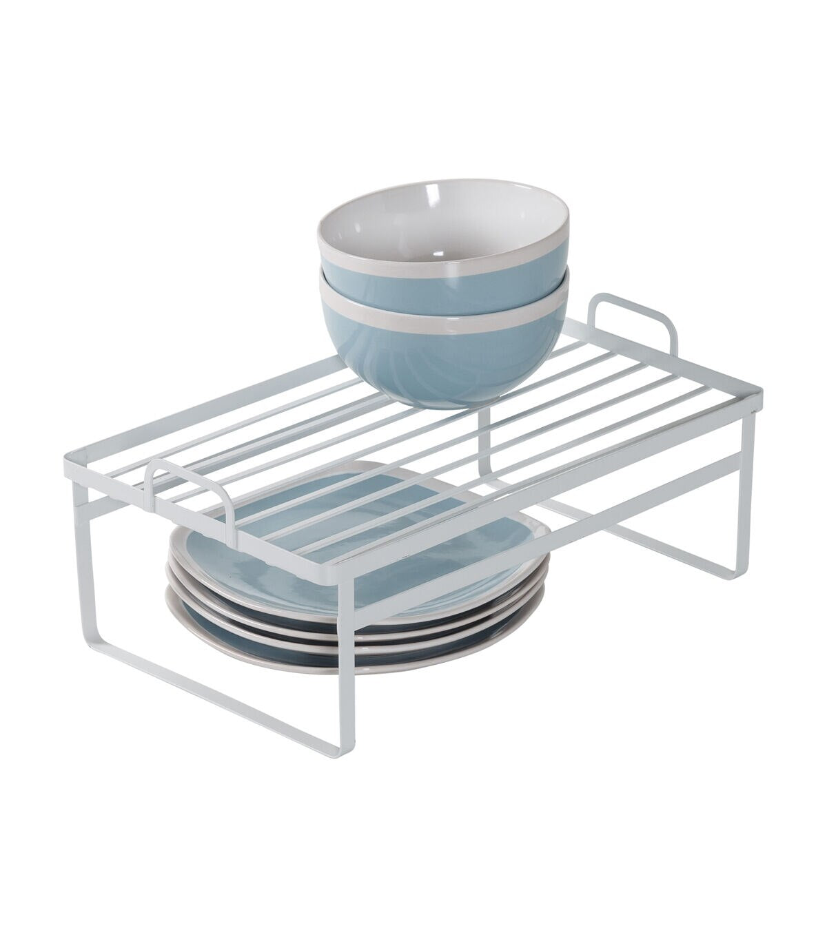 Honey Can Do 15 x 10 White Stackable Cabinet Shelves 2pk