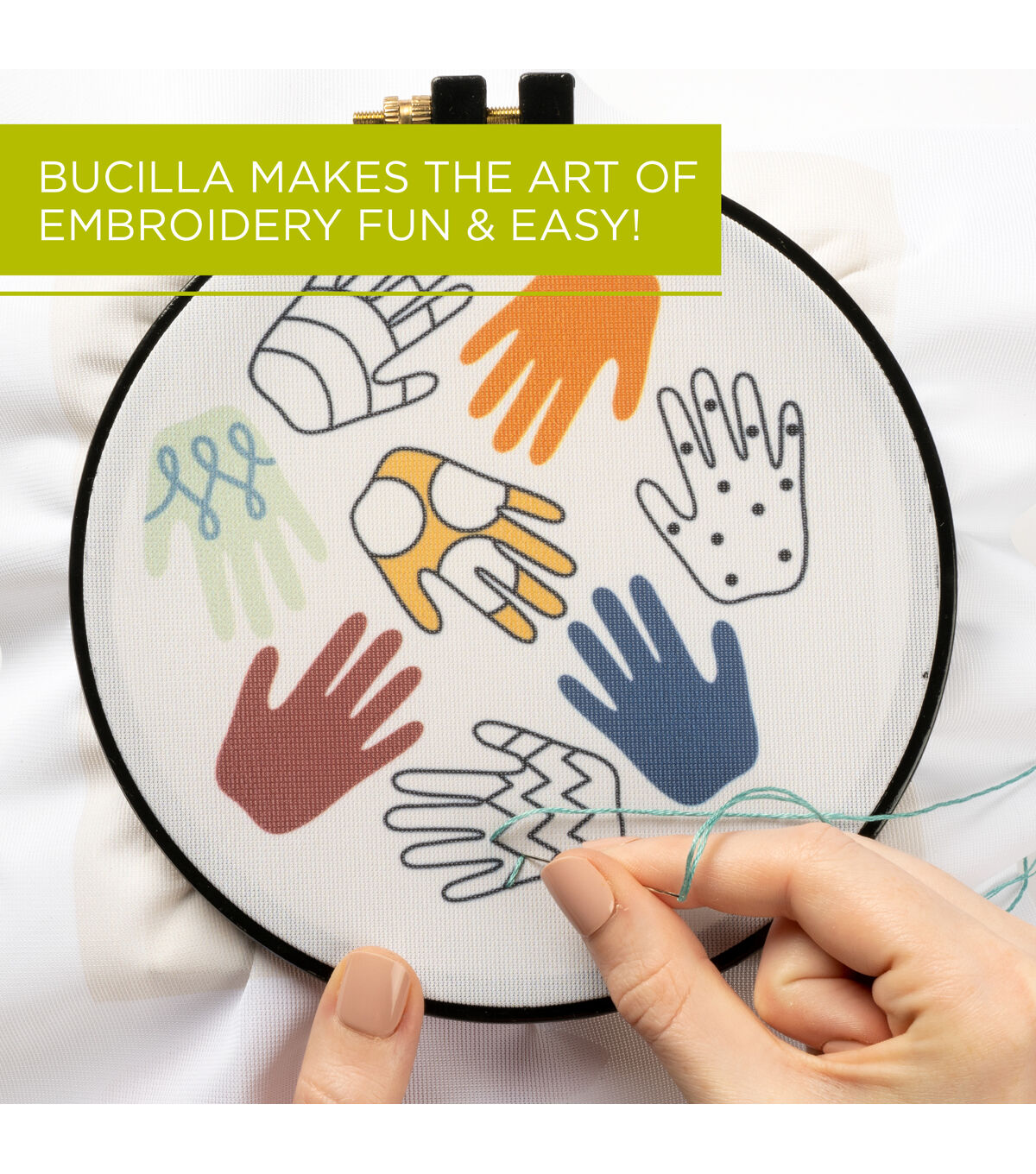 Bucilla 6 Creative Hands Embroidery Kit