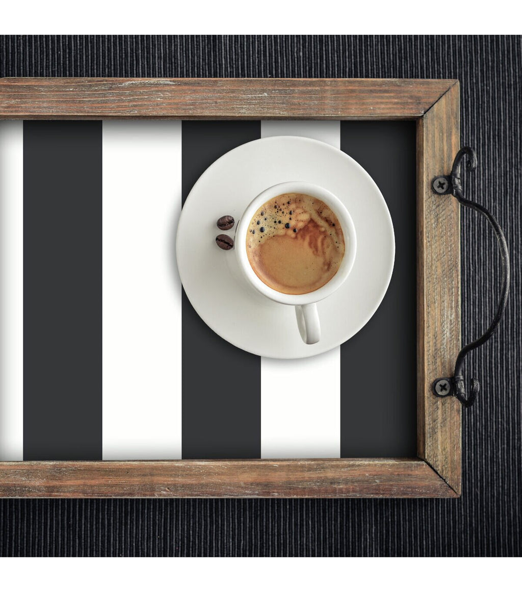 RoomMates Wallpaper Black Awning Stripe