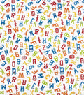 Alphabet Super Snuggle Flannel Fabric