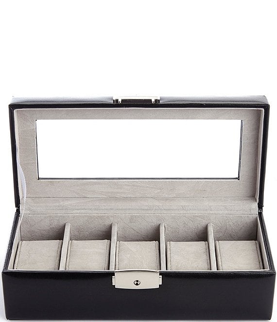 Aristo Leather Five Slot Watch Box