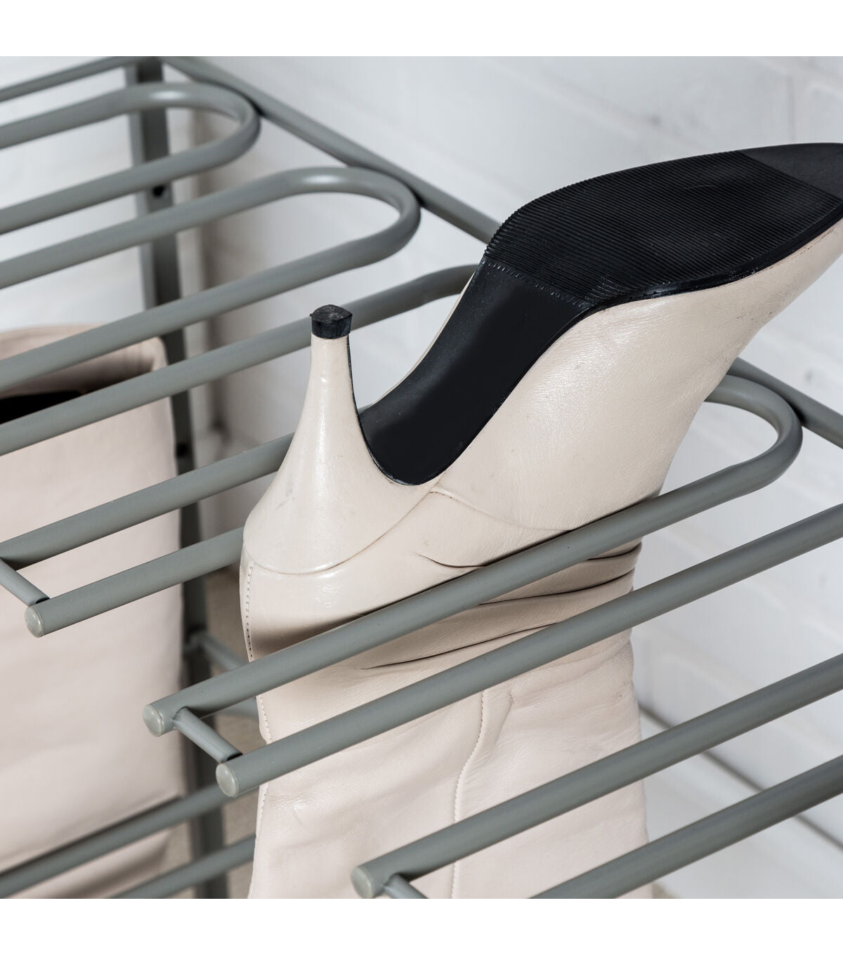 Honey Can Do 27.5 Silver Hanging Boot Storage & Drying Rack
